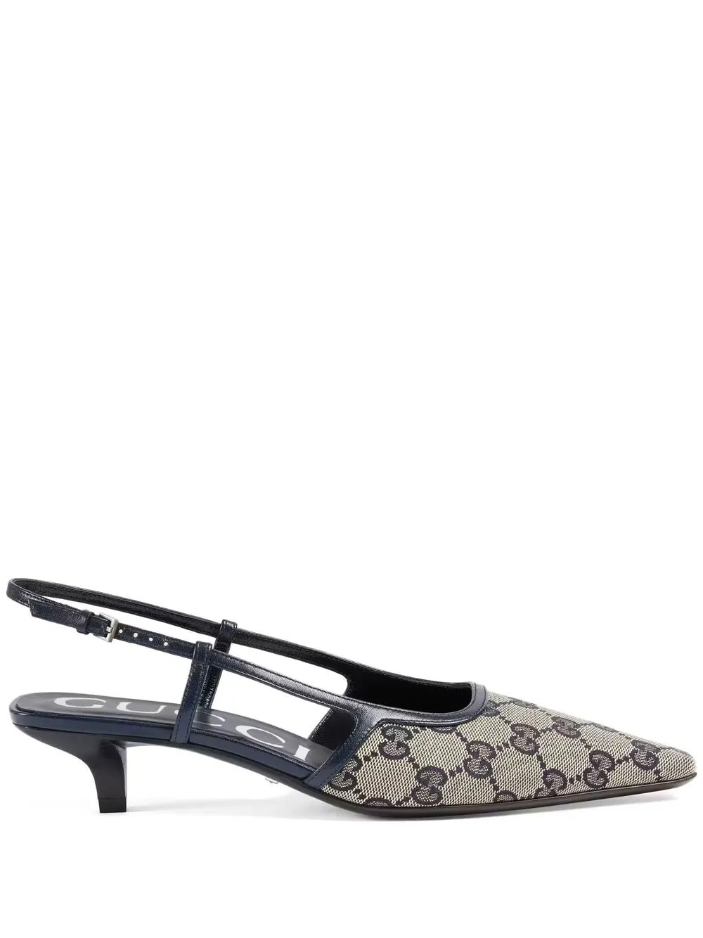 Pumps GG Supreme con cinturino posteriore | Farfetch Global