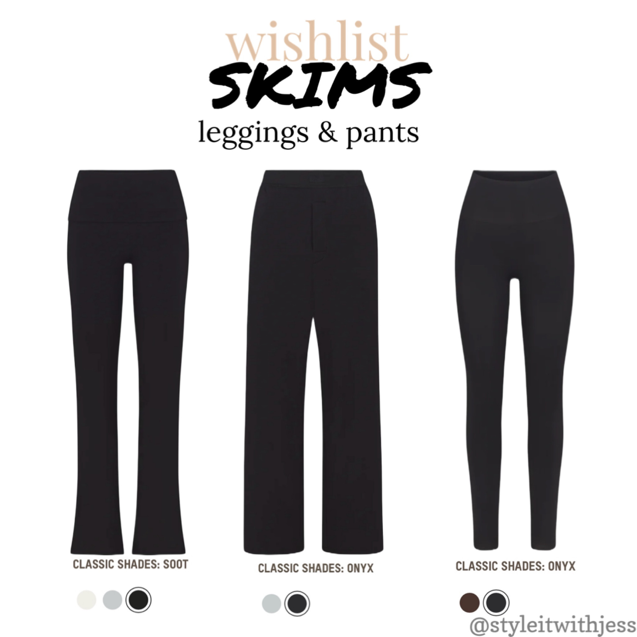 SKIMS leggings & pants 🖤

#LTKfindsunder100 #LTKworkwear #LTKover40