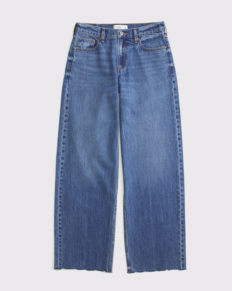 Curve Love Low Rise Ultra Loose Jean | Abercrombie & Fitch (US)