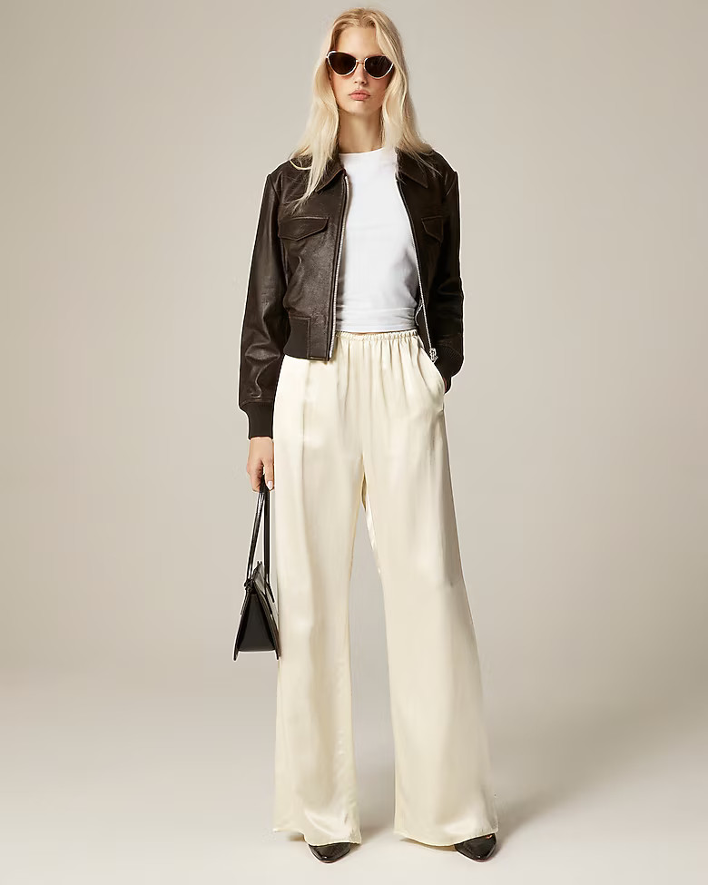 Cosmo pant in luster charmeuse | J. Crew US