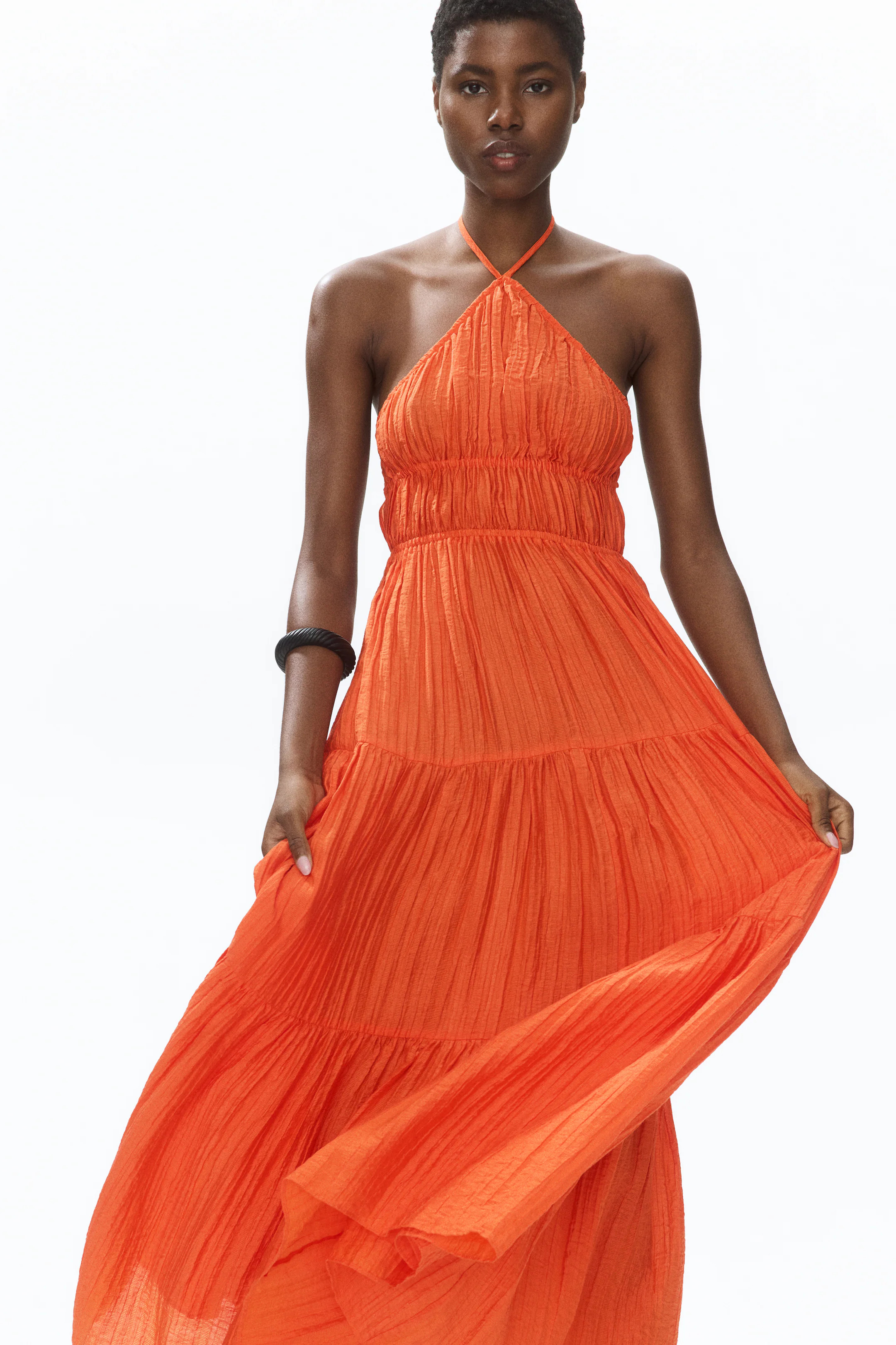 Tiered halterneck dress | H&M (UK, MY, IN, SG, PH, TW, HK)