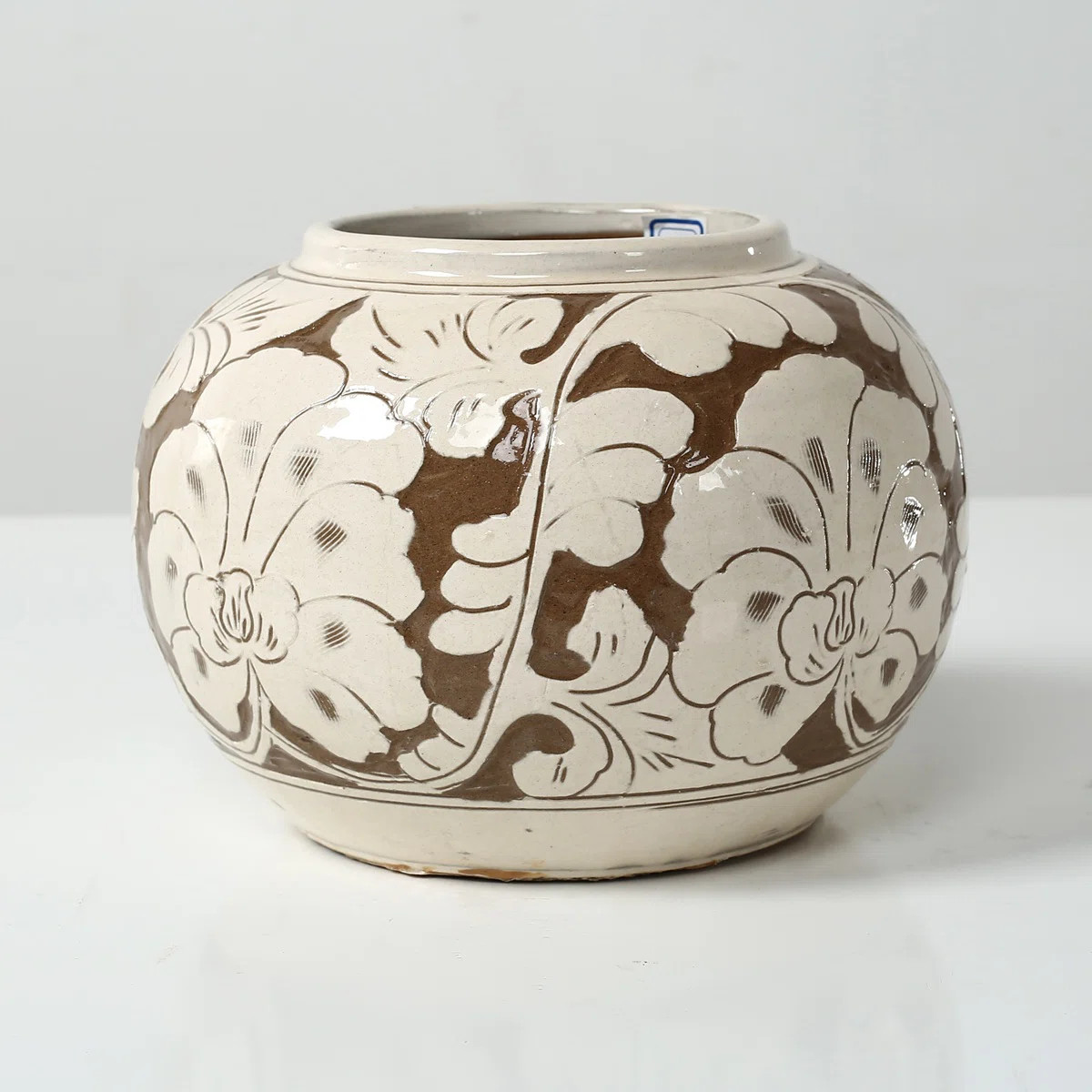 Approx. 4.7 Inches Amalfi Double Glazed Round Vase (5.9" Opening) | Wayfair North America