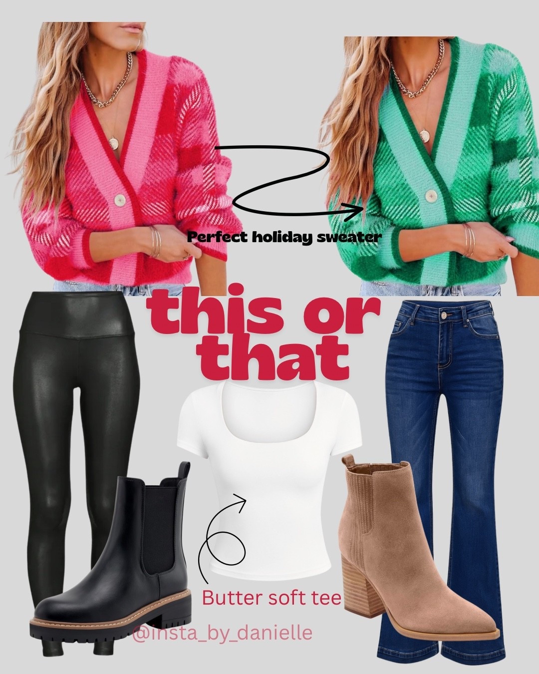 These sweaters are perfect for holiday which color would you choose 

#LTKFindsUnder100 #LTKSeasonal #LTKHoliday