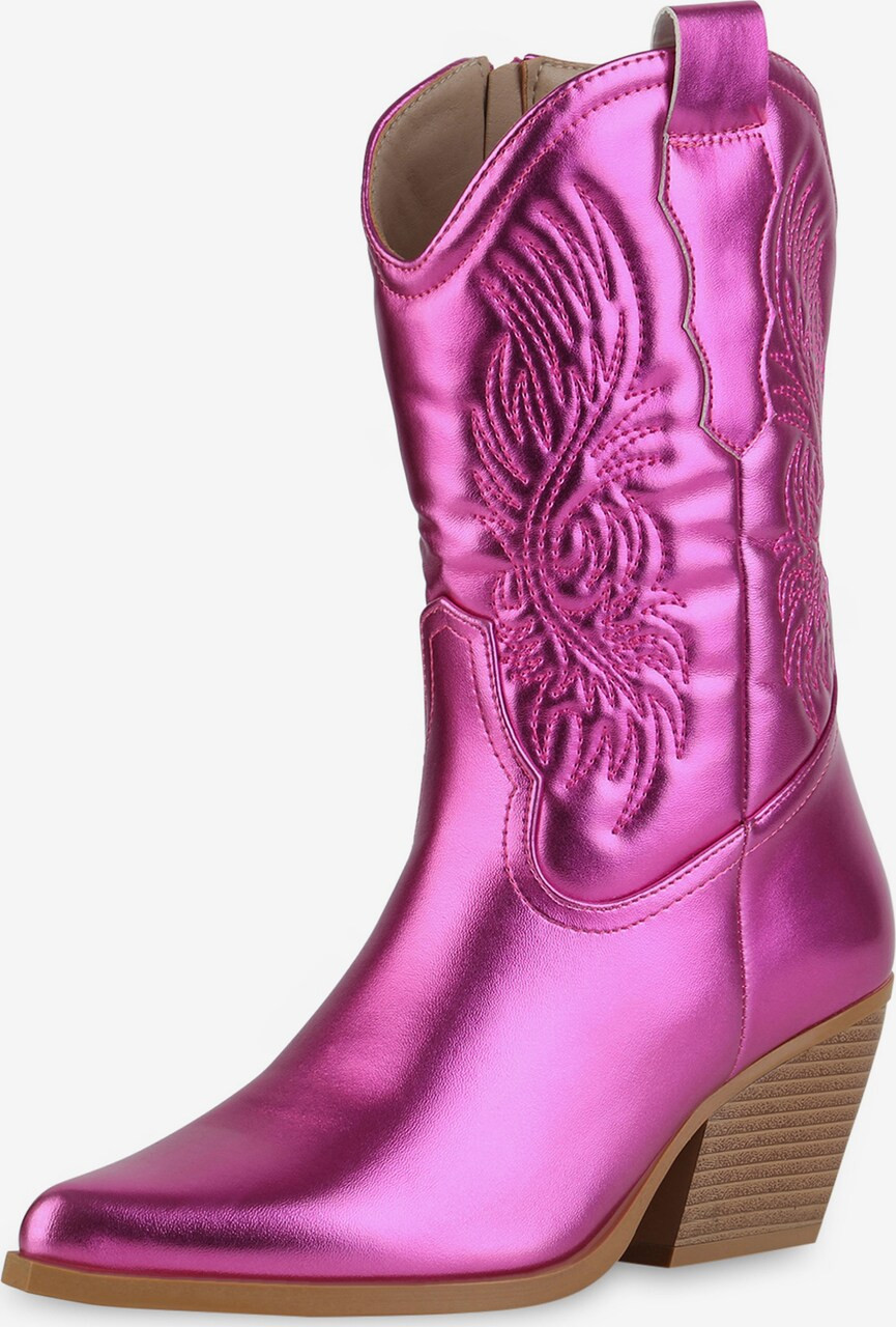 Van Hill Cowboylaarzen 'Allison' in Fuchsia | ABOUT YOU | ABOUT YOU NL