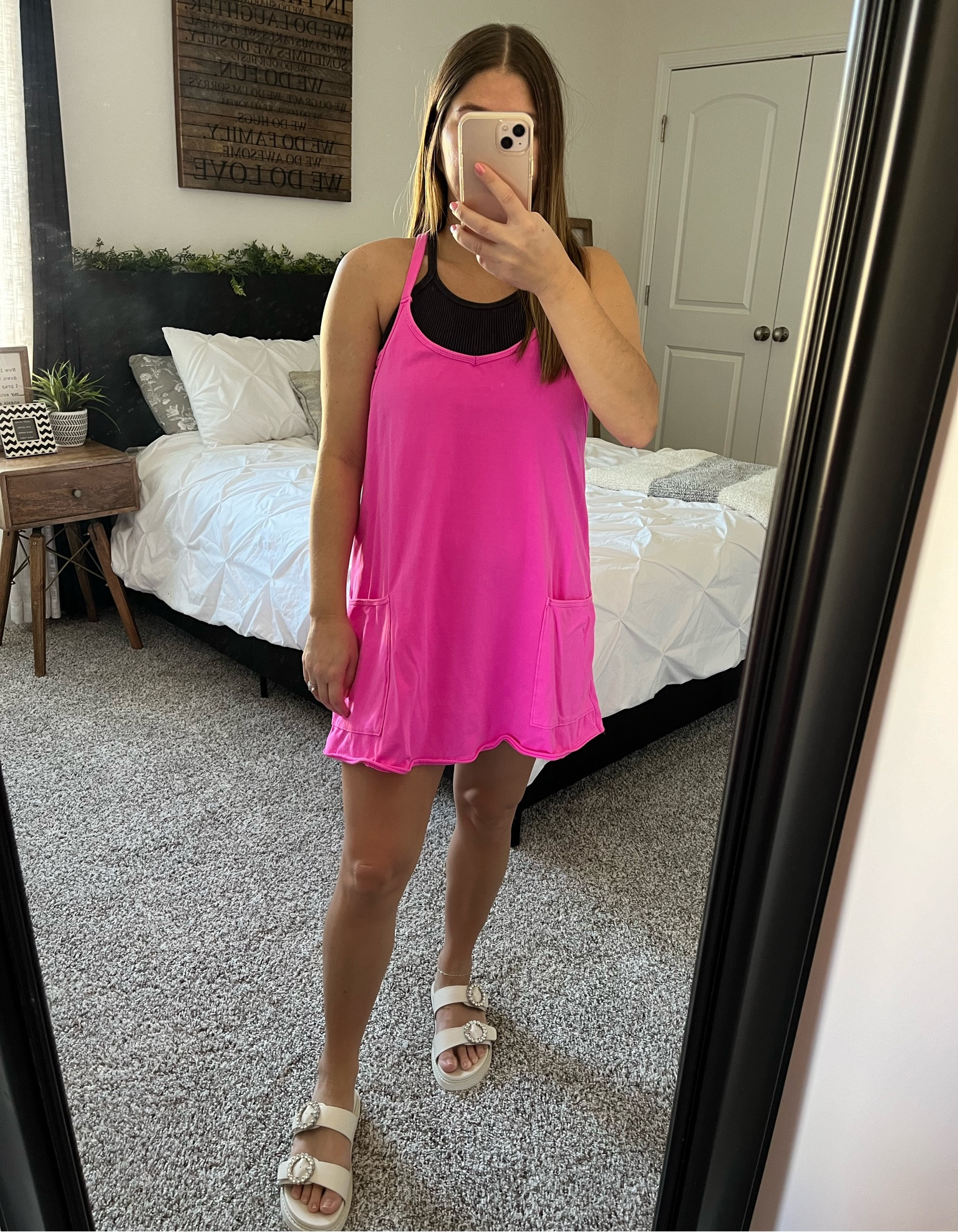 Free people hot shot dress pink! FP movement dress! Happiness runs crop! 

#LTKfitness #LTKfindsunder100