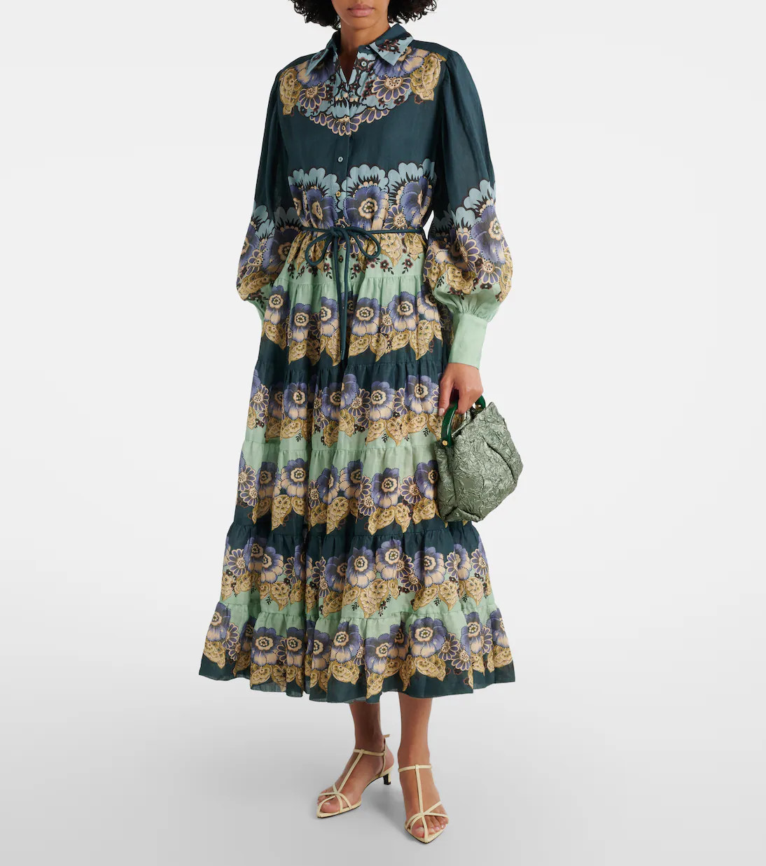 Madalena floral ramie shirt dress | Mytheresa (US/CA)