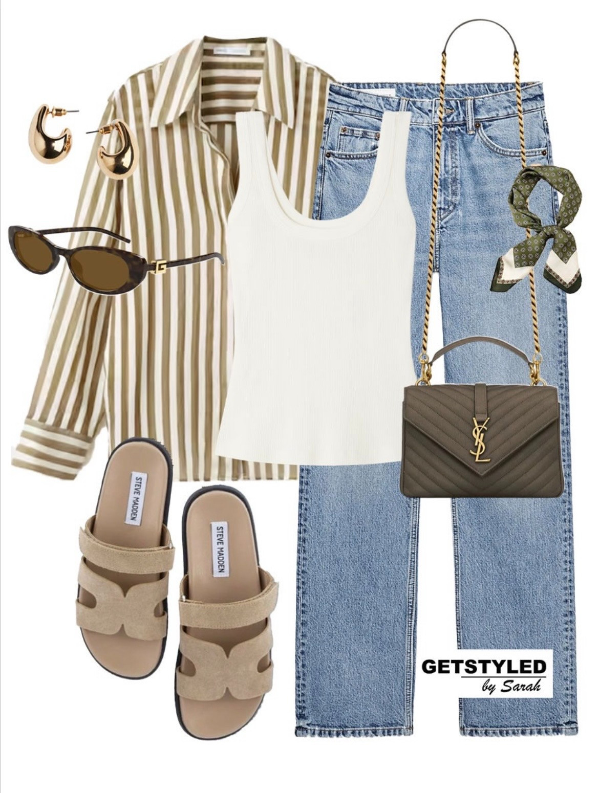 Striped shirt styling 

 #LTKsummer #LTKjeans #LTKshoes