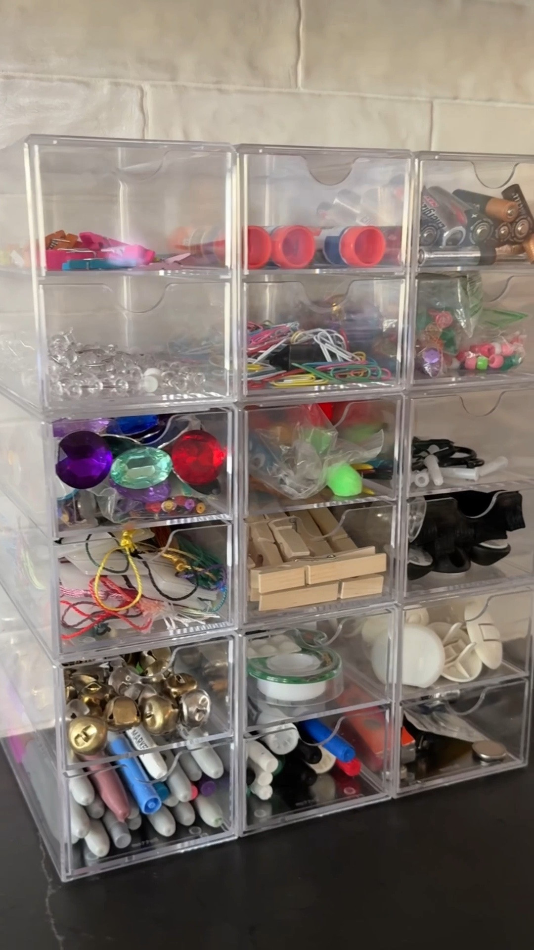 The little things always seem to be the hardest to organize. Batteries, paper clips, zip ties, beads, staples… they somehow end up scattered across junk drawers and random containers.

This clear acrylic organizer finally gave all those odds and ends a home. I love that it’s stackable, easy to see through, and keeps everything right where I can find it.

Linked here if you’ve been looking for a simple way to organize all the little things.

#LTKHome