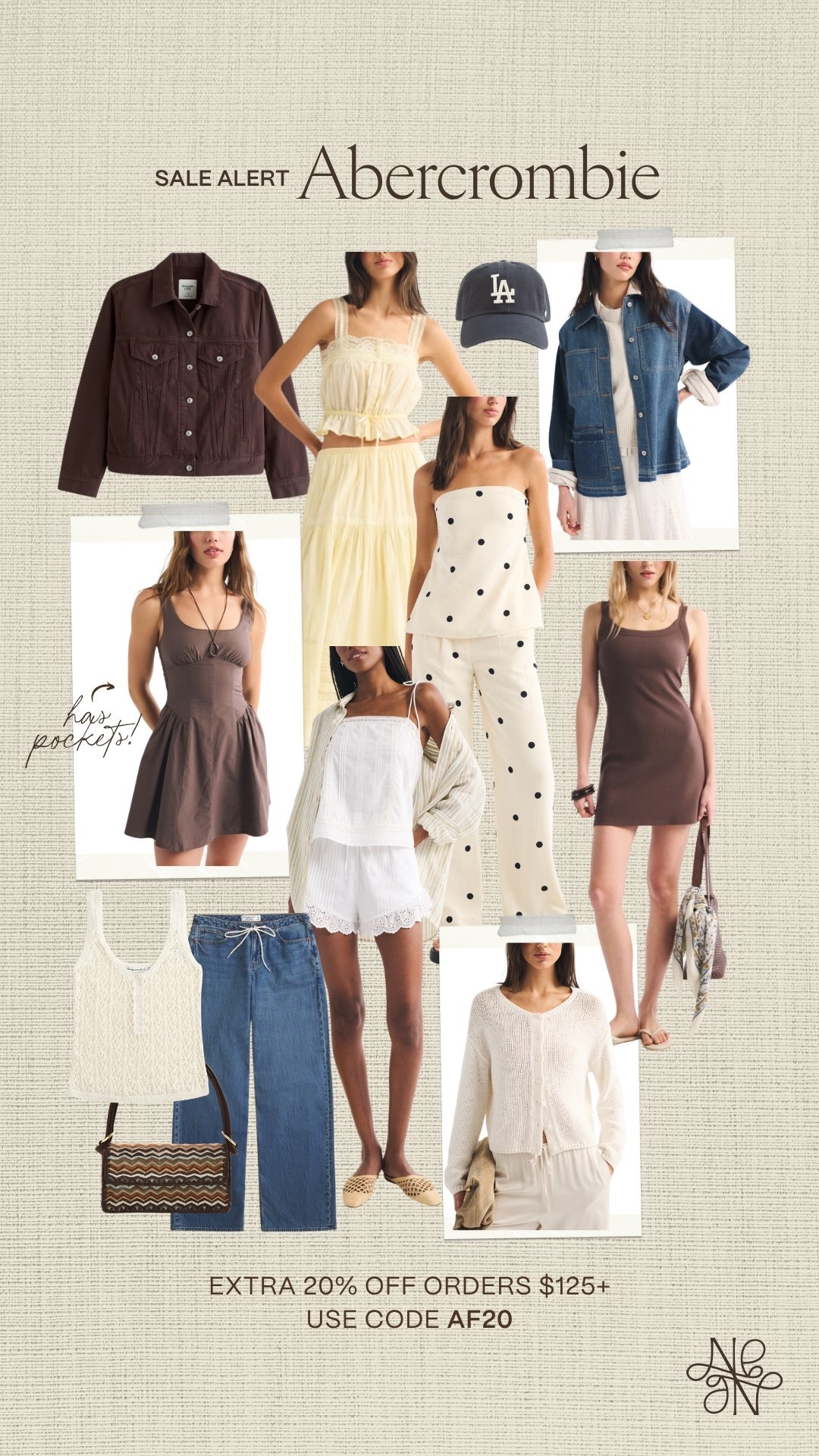 Use code AF20 for an extra 20% OFF Abercrombie orders $125+ 🤩


spring outfit, spring dress, spring dresses, floral dress, Easter dress, Easter outfit, butter yellow, white dress, mom outfit, postpartum outfit, jeans, polka dots 

#LTKSeasonal #LTKSaleAlert #LTKmomlife