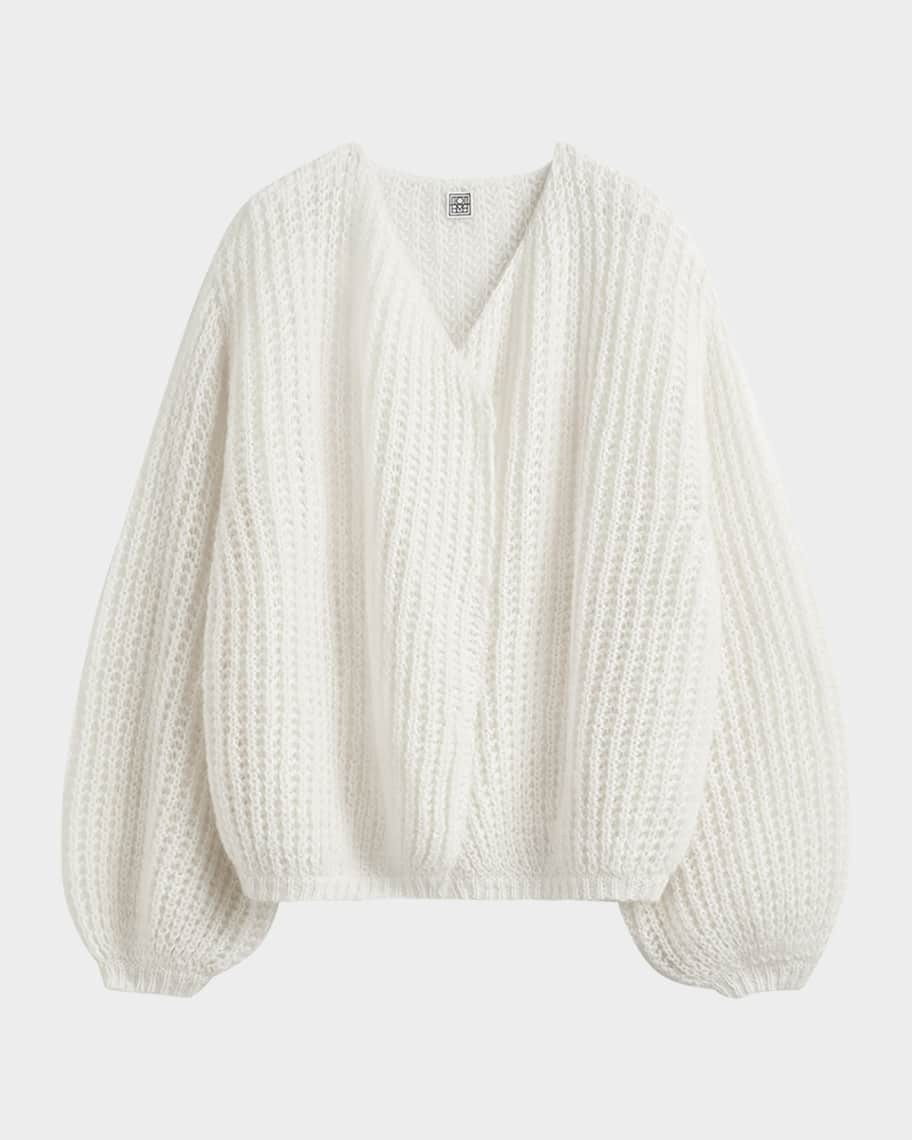 Puffed Cardigan | Neiman Marcus