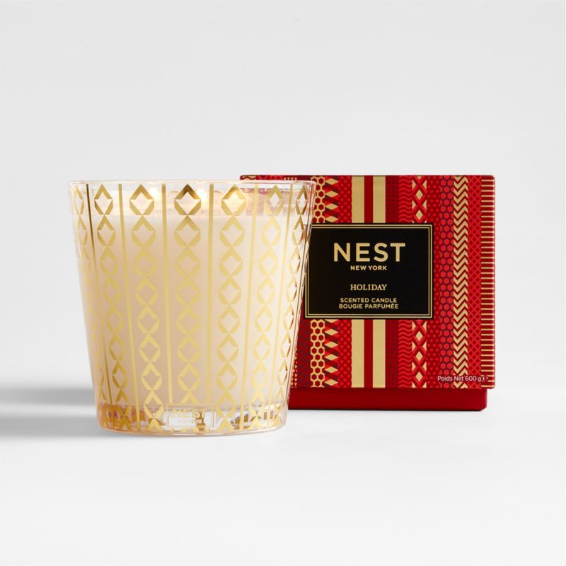 NEST New York Holiday 3 Wick Scented Candle + Reviews | Crate and Barrel | Crate & Barrel