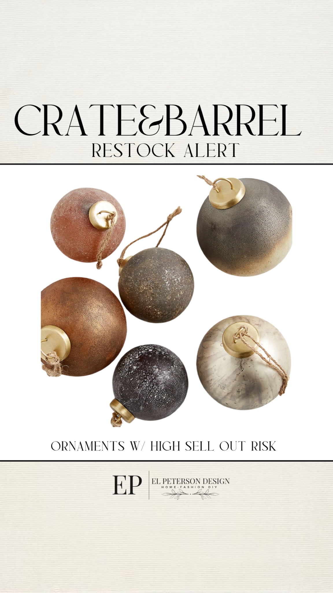 Restock
These ornaments always sells out 

#LTKHome