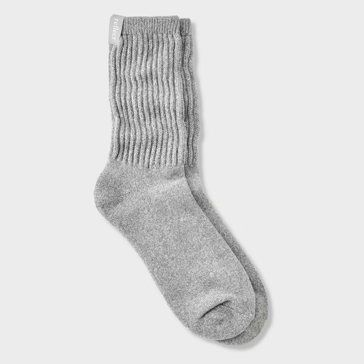 Women's Ultra Soft Ribbed Cushioned Slouch Crew Socks with Woven label - Auden™ 4-10 | Target