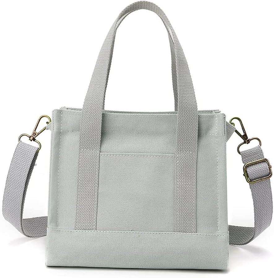 MINKARS Mini Tote Bag for Women Canvas Crossbody Purse | Amazon (US)