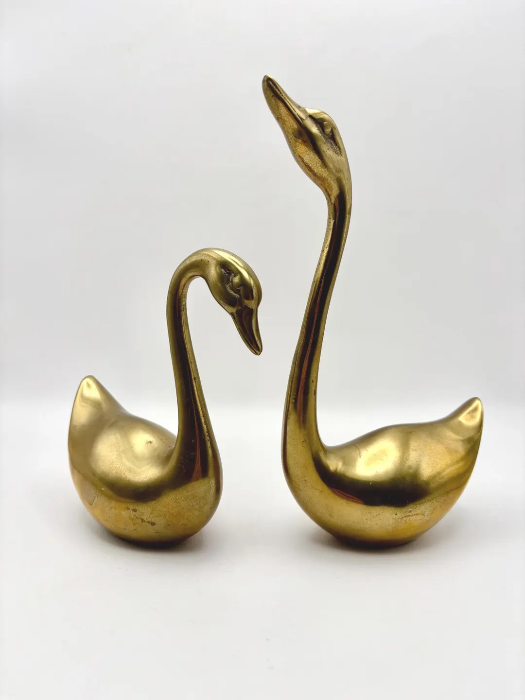 Vintage Brass Swan Set | Etsy (US)