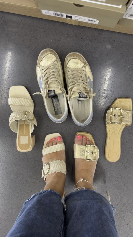 Spring sandals! Which are your favorite? Gold flats, Gold buckle 

#LTKSeasonal #LTKshoecrush #LTKsalealert