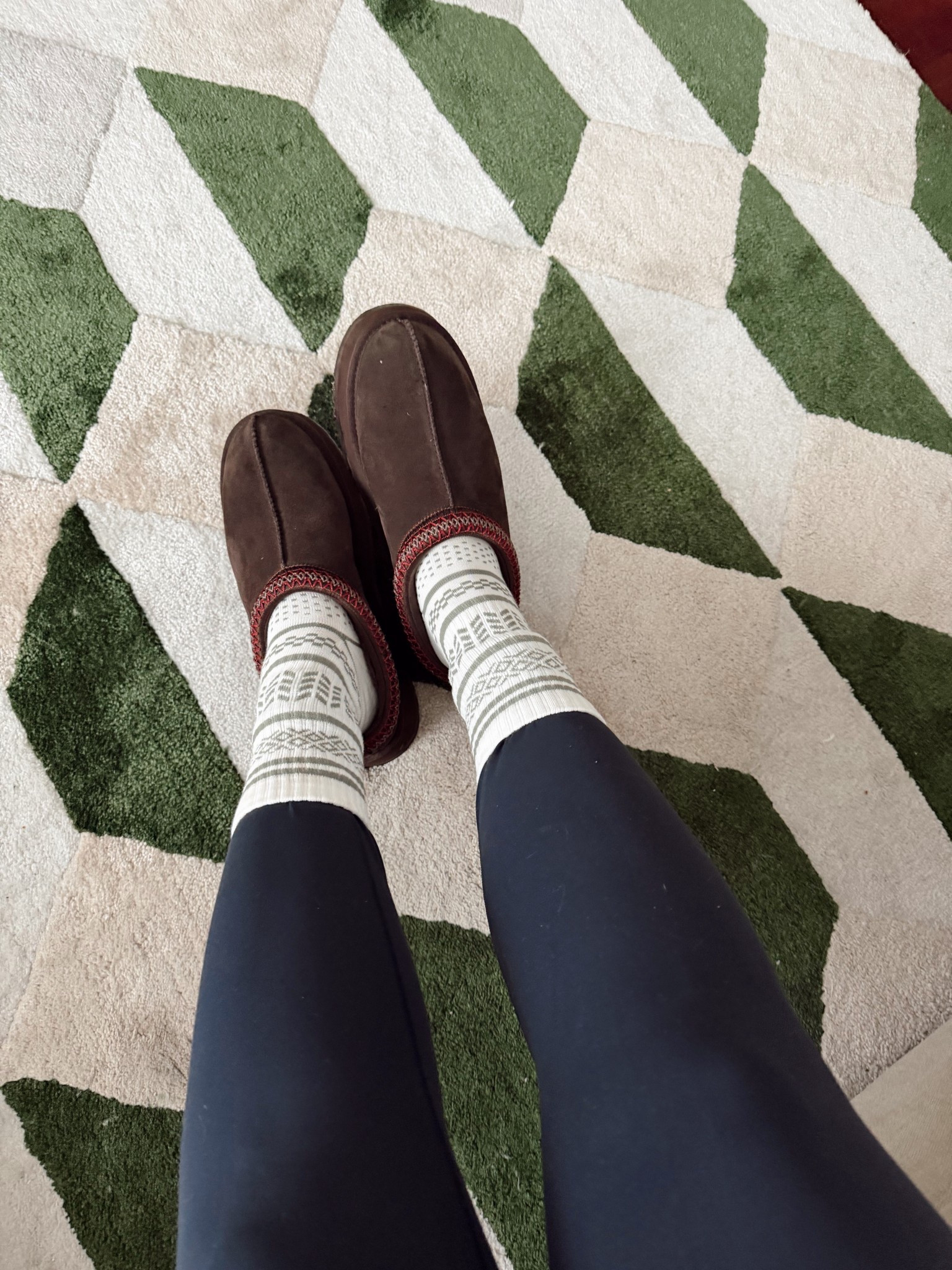 Winter lounge staples - leggings, socks, slippers. ✔️❄️

#LTKootd #LTKSeasonal #LTKmomlife