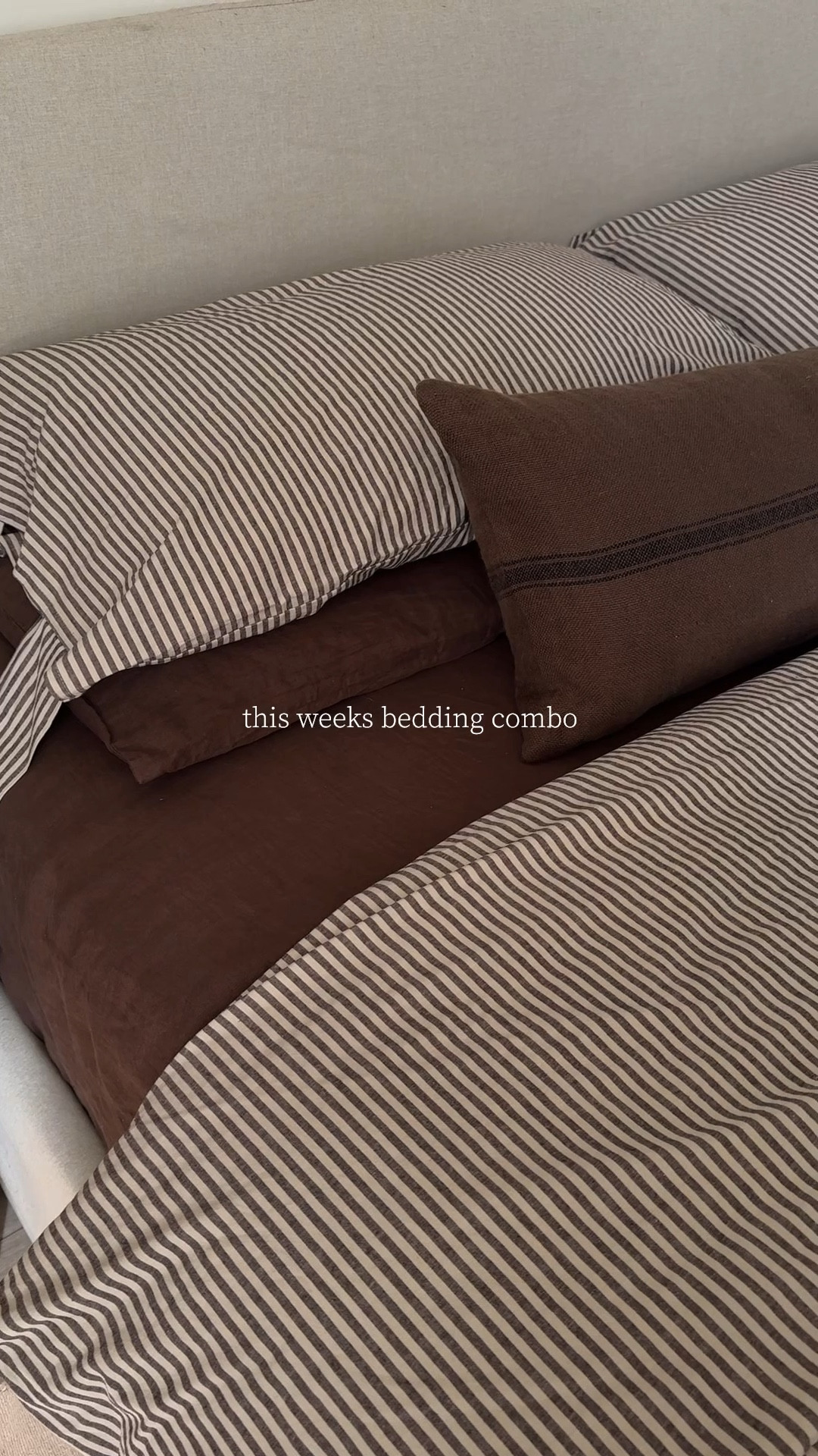 striped bedding 🤎