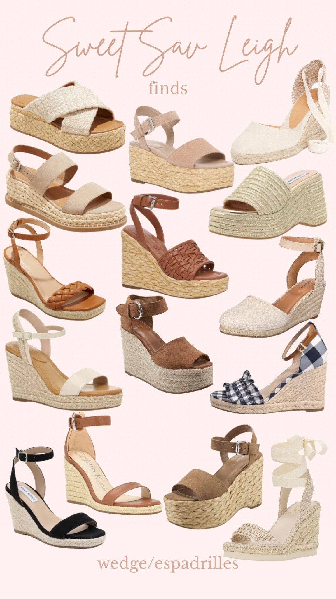 Espadrilles/wedges for summer! 

#LTKshoecrush #LTKSeasonal #LTKFind