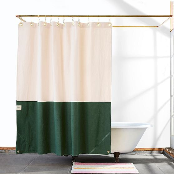 Quiet Town Home Orient Shower Curtain, Pine | West Elm (US)