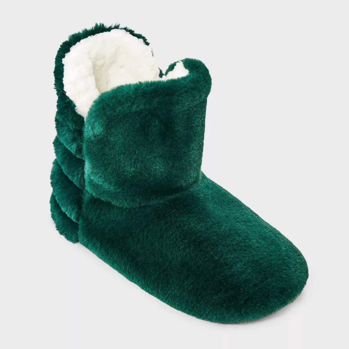Women's Quilted Faux Fur Booties with Grippers - Auden™ | Target