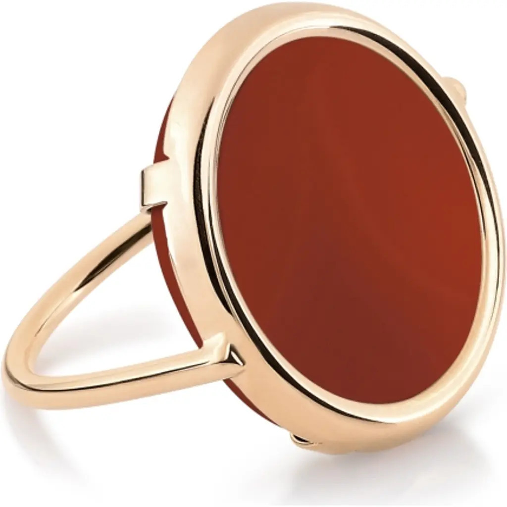 ginette ny Disc Ring in Red Agate at Nordstrom, Size 6 | Nordstrom