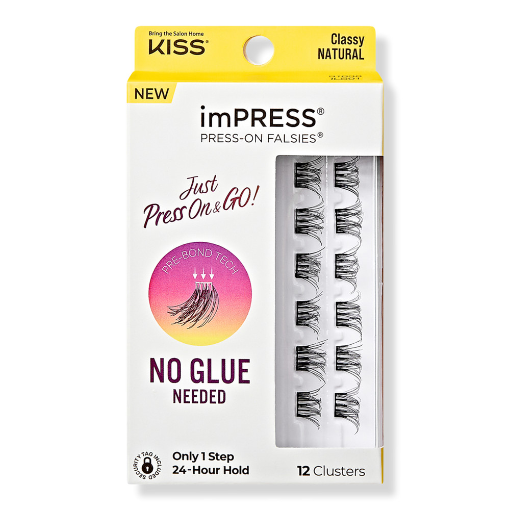 Kiss imPRESS Press-On Falsies Eyelash Clusters, Classy Natural | Ulta