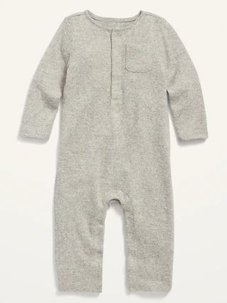 Unisex Cozy Henley One-Piece for Baby | Old Navy (US)