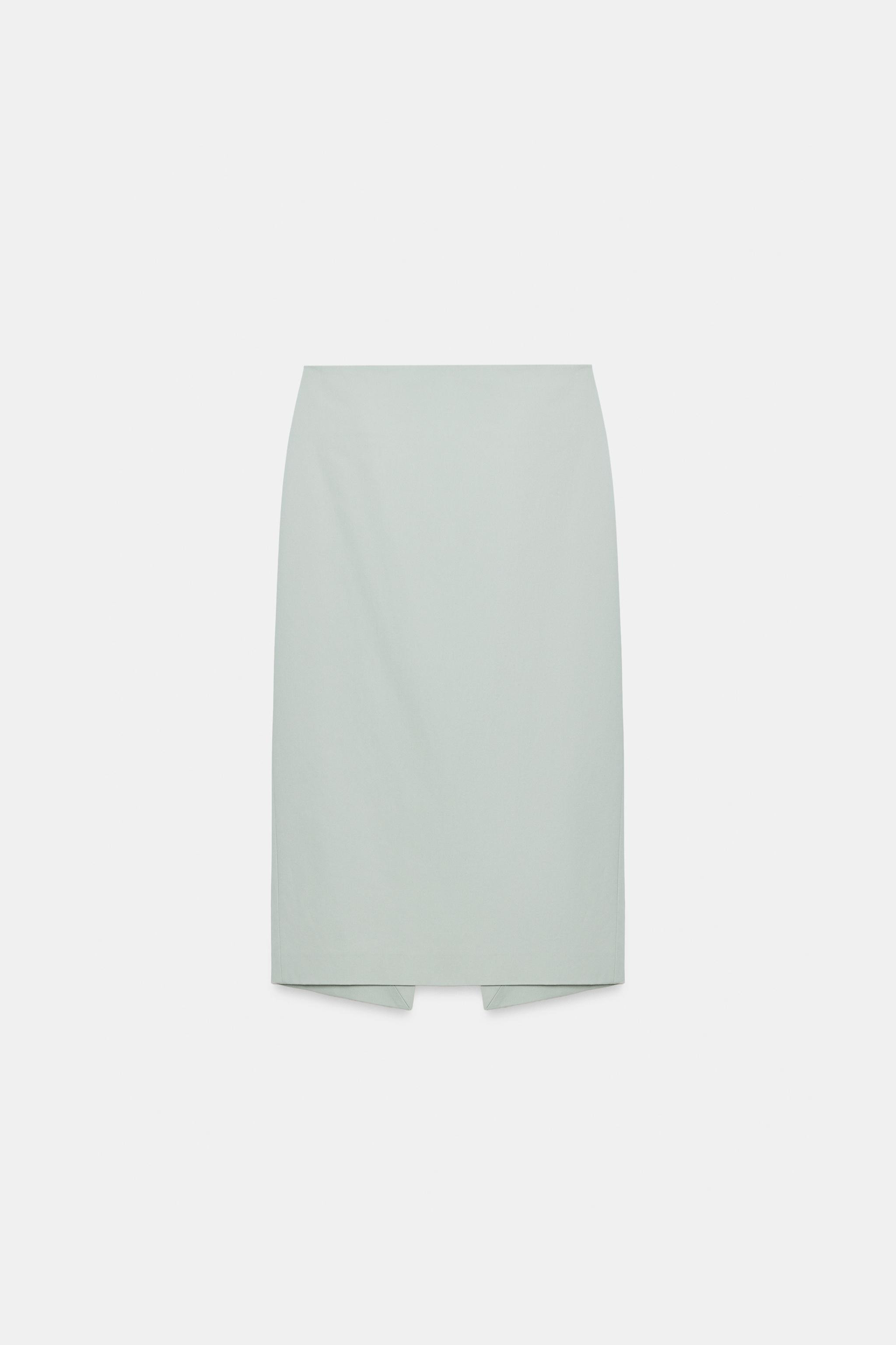 ZW COLLECTION VENTED MIDI SKIRT | Zara US