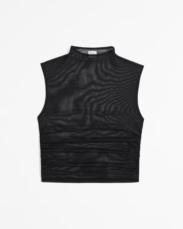 Women's The A&F Paloma Mesh Top | Women's Tops | Abercrombie.com | Abercrombie & Fitch (US)