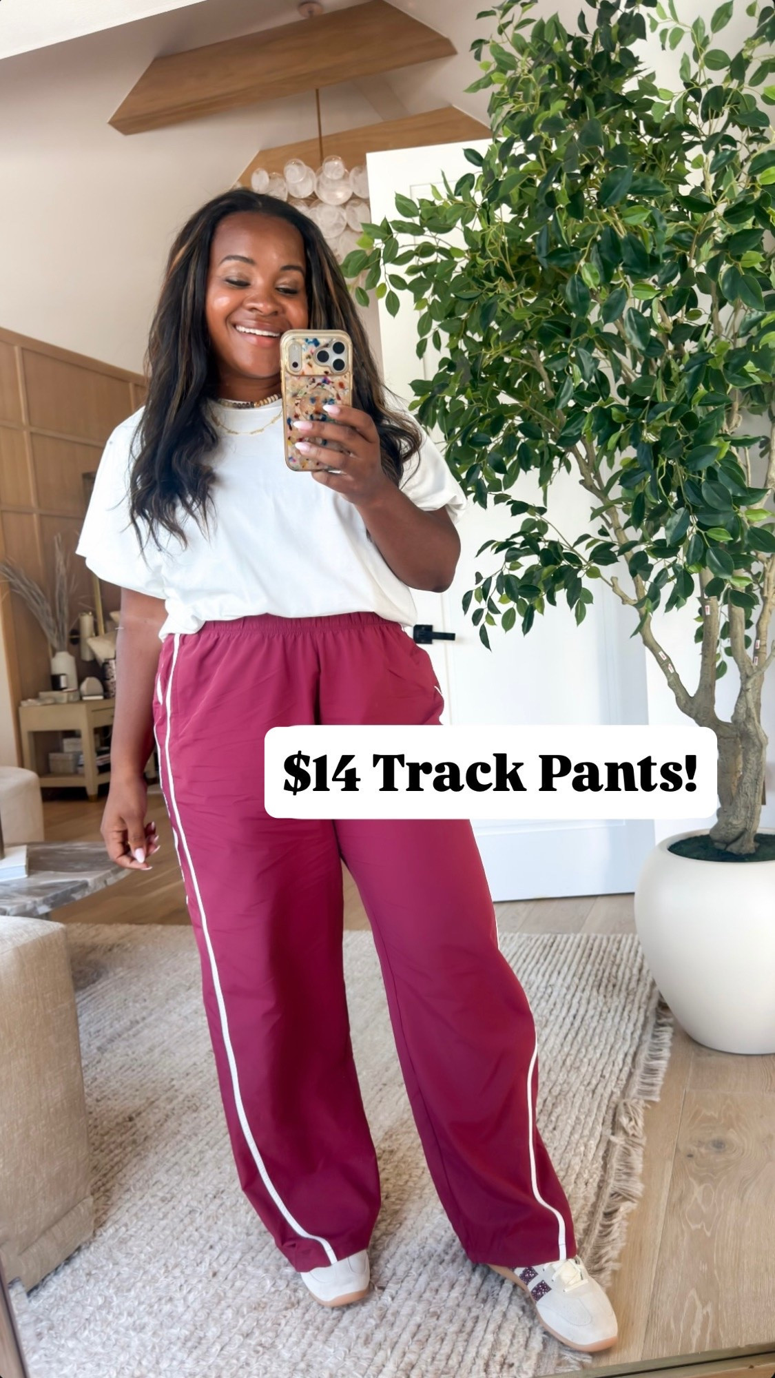 $14 track pants! So light & comfortable!