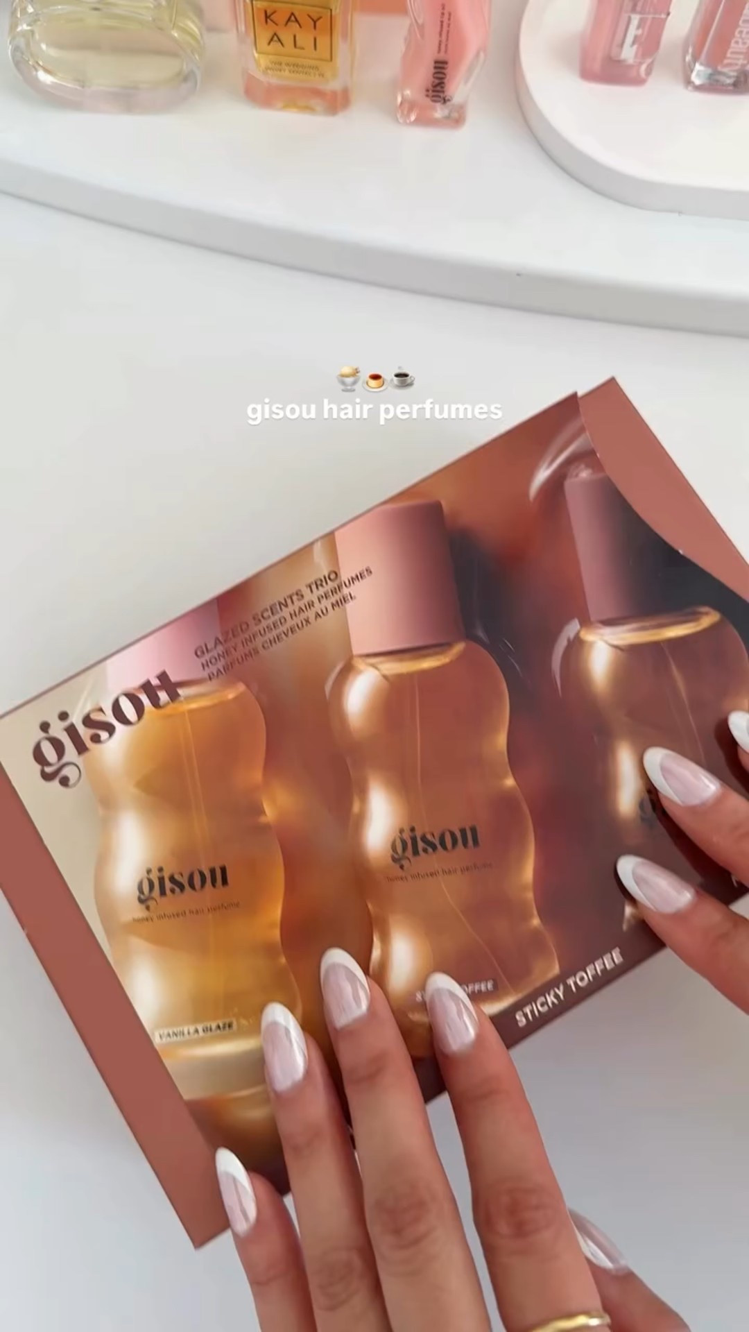 autumn scents 🍂✨ @gisou 

🍨 vanilla glaze: vanilla, milk, musk
🍮 sticky toffee: gingerbread, honey nectar, caramel
☕️ milky mocha: cocoa, coffee, whipped cream

#gisou #gisouhairperfume #gisouhairproducts #honey #aesthetic #beautyproducts #girlygirls #beautyreels #asmr #cleangirl #thatgirl #trending #fyp #ugc #ugccreator #fallaesthetic #fallvibes #autumnaesthetic

#LTKSeasonal #LTKHoliday #LTKGiftGuide