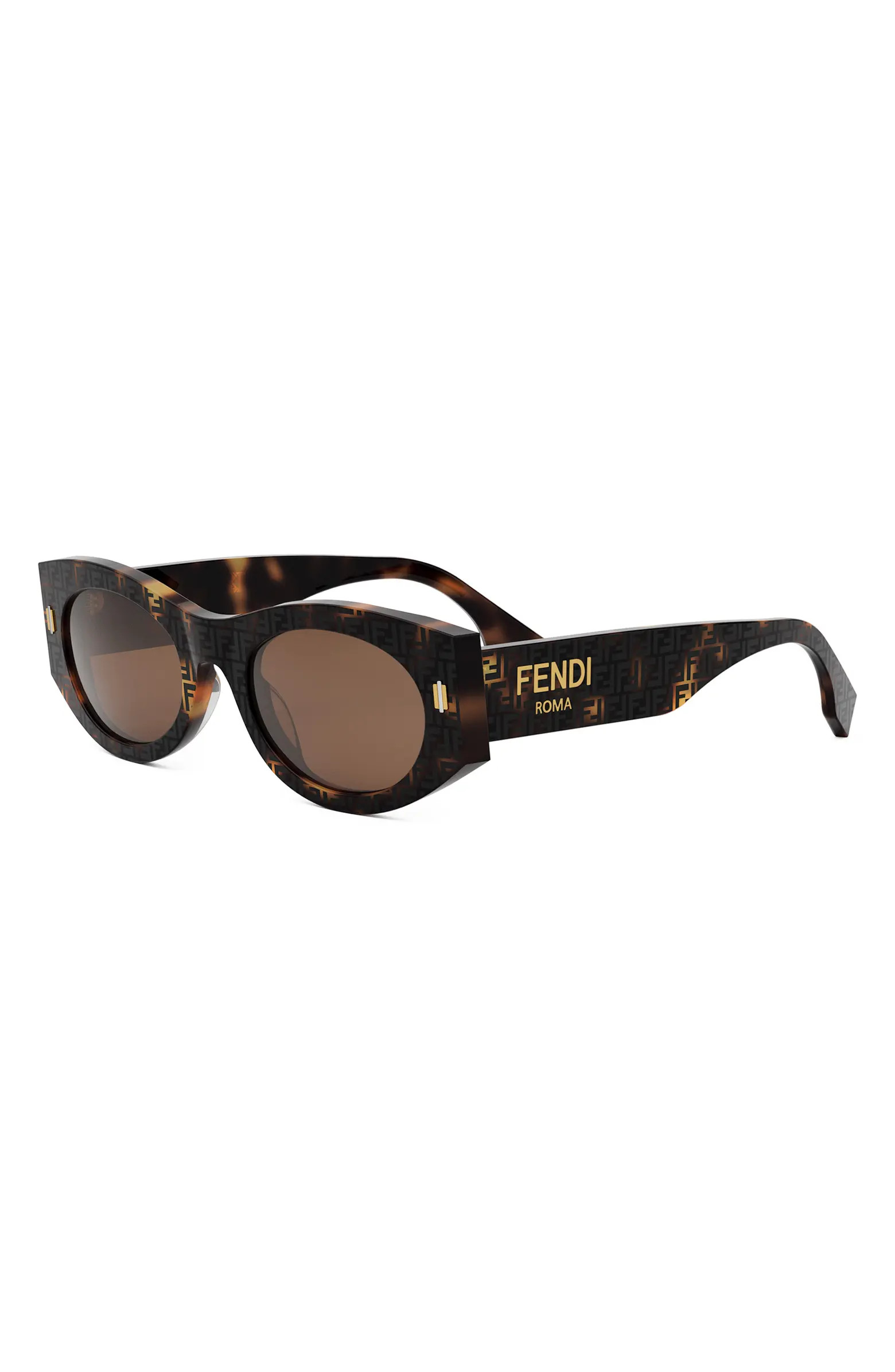 'Fendi Roma 52mm Oval Sunglasses | Nordstrom