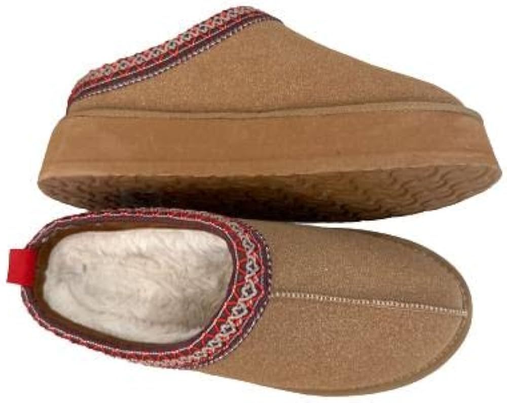 Epic Step ORDER ONE FULL SIZE UP-RUNS SMALL-Women's Platform Cozy Inside Outside Slipper Fuzzy In... | Amazon (US)