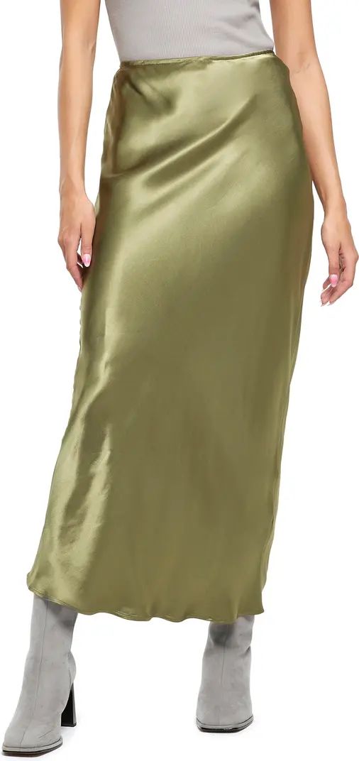 River Island Easy Bias Cut Satin Maxi Skirt | Nordstrom | Nordstrom