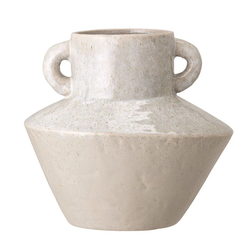 Stoneware Vase w/ Handles, Reactive Glaze | Megan Molten