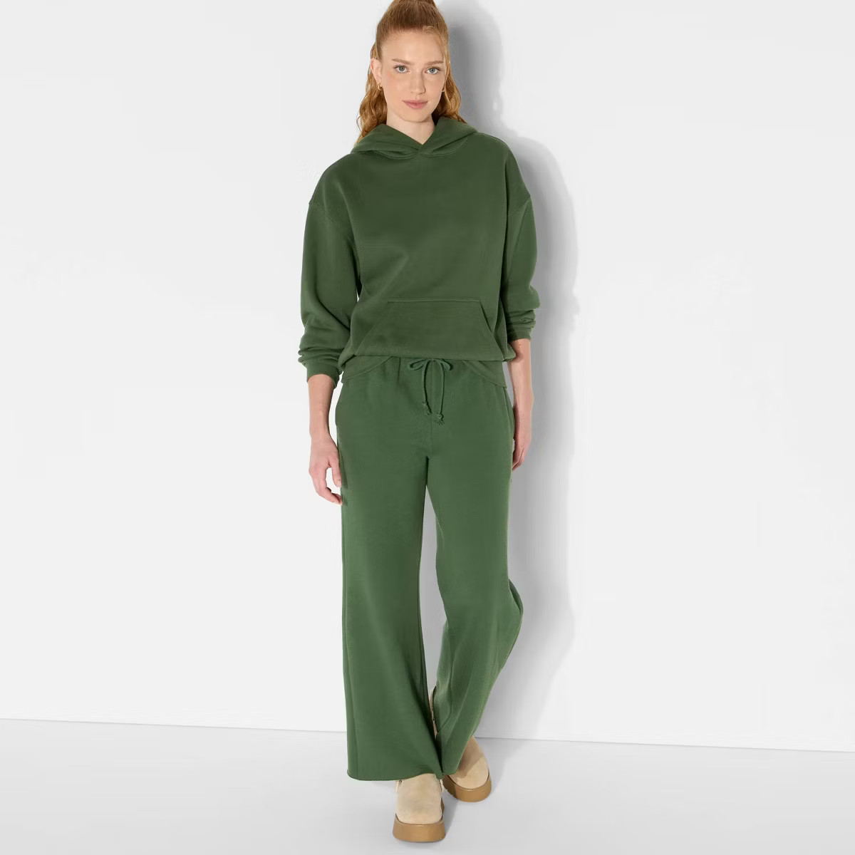 Women's Mid-Rise Wide Leg Sweatpants - Wild Fable™ | Target