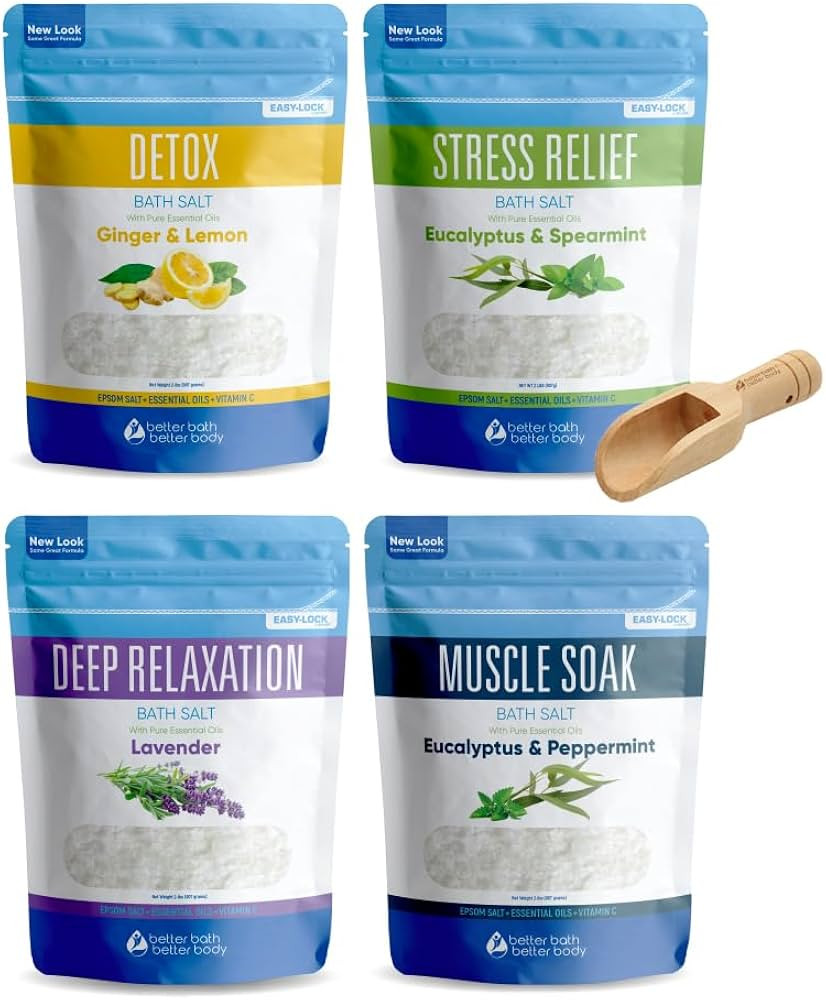 Bath Salts Sampler (4 Pack Sampler no box) | Amazon (US)