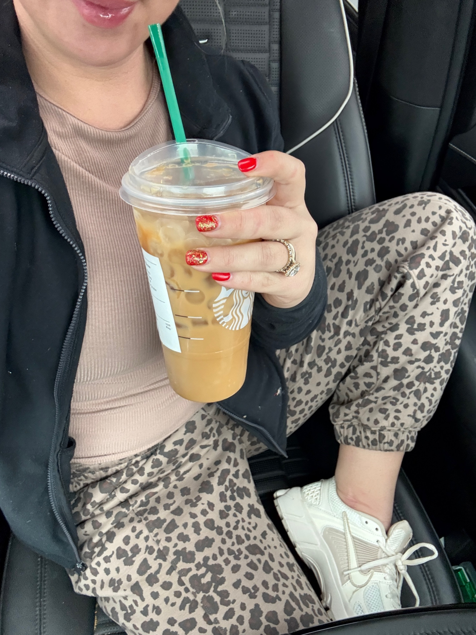 Errands outfit. If the shoes are OOS in your size- check the kids! I wear a 5 in kids/men and 7 in womens

Leopard pants, black jacket, neutral shoes, casual outfit 

#LTKPetite #LTKFindsUnder50 #LTKShoeCrush