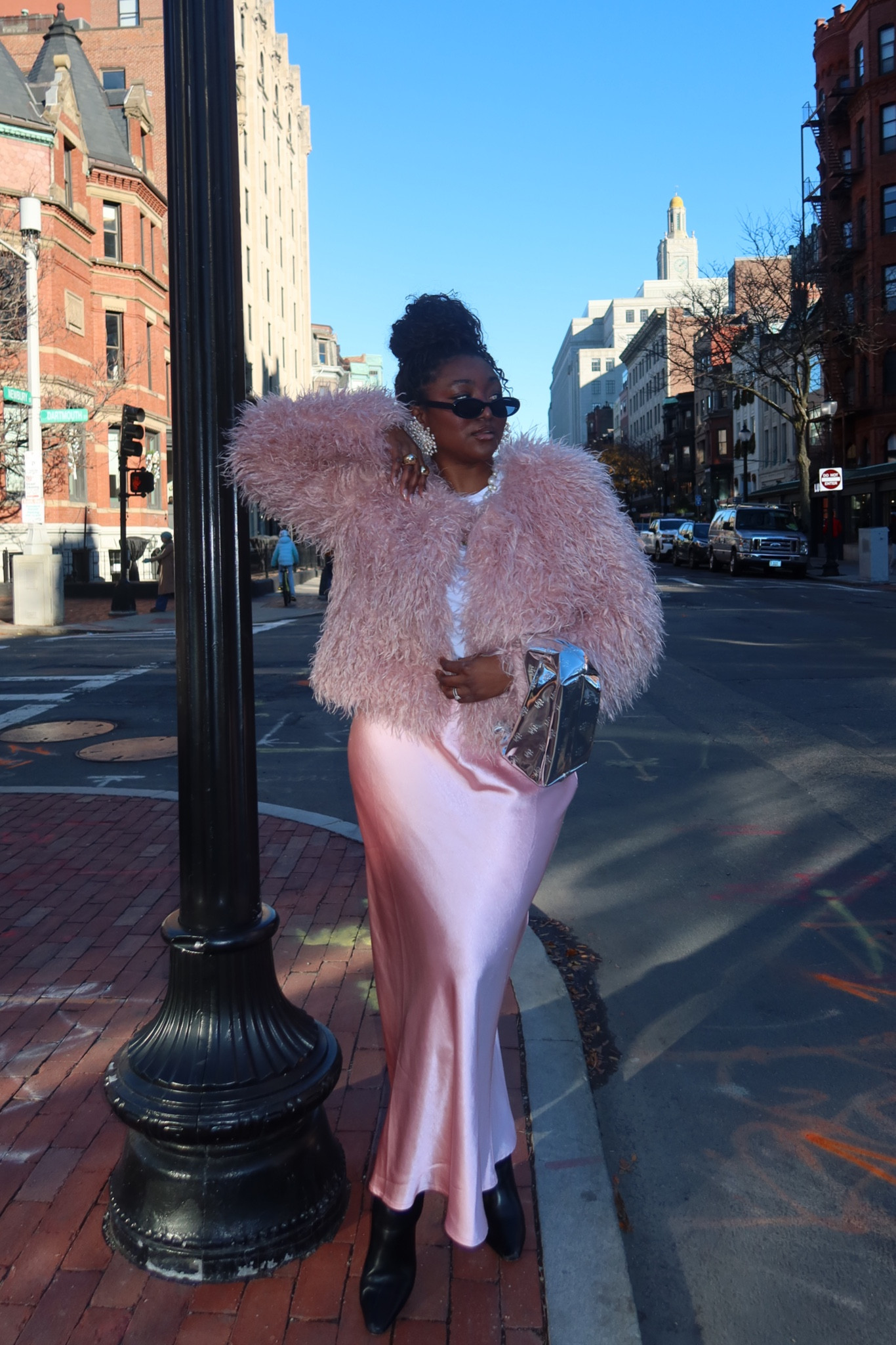 OOTD! A colorful winter look. I’m obsessed with this pink feather jacket that’s on sale from Francesca’s for literally $44! #ootd #winterjackets 

#LTKootd