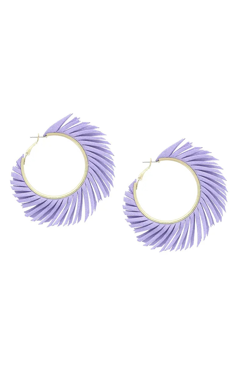 OLIVIA WELLES Fringe Hoop Earrings | Nordstromrack | Nordstrom Rack