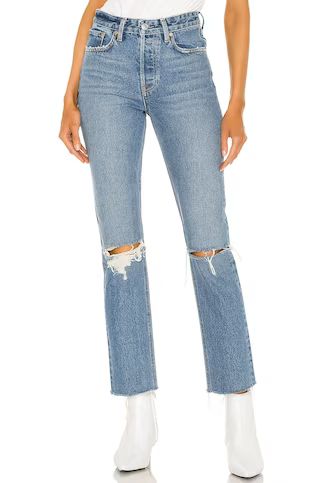 Karolina High Rise Straight Crop
                    
                    GRLFRND | Revolve Clothing (Global)