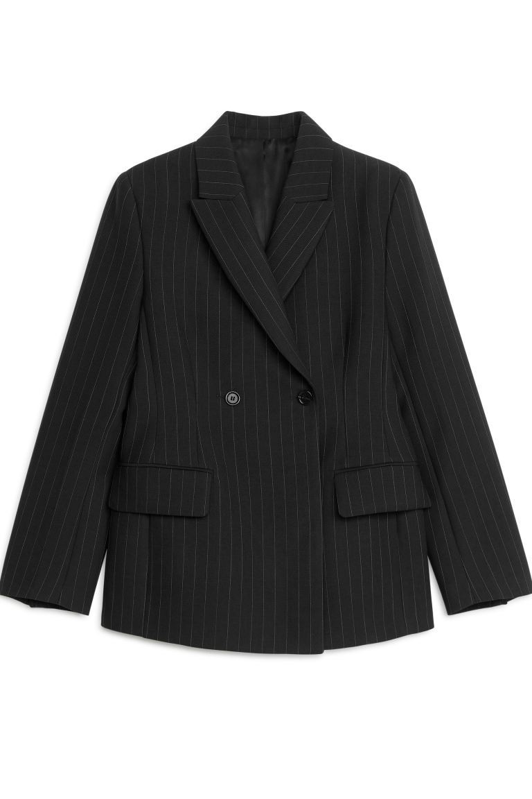 Zweireihiger Blazer mit Nadelstreifen | H&M (DE, AT, CH, NL, FI)