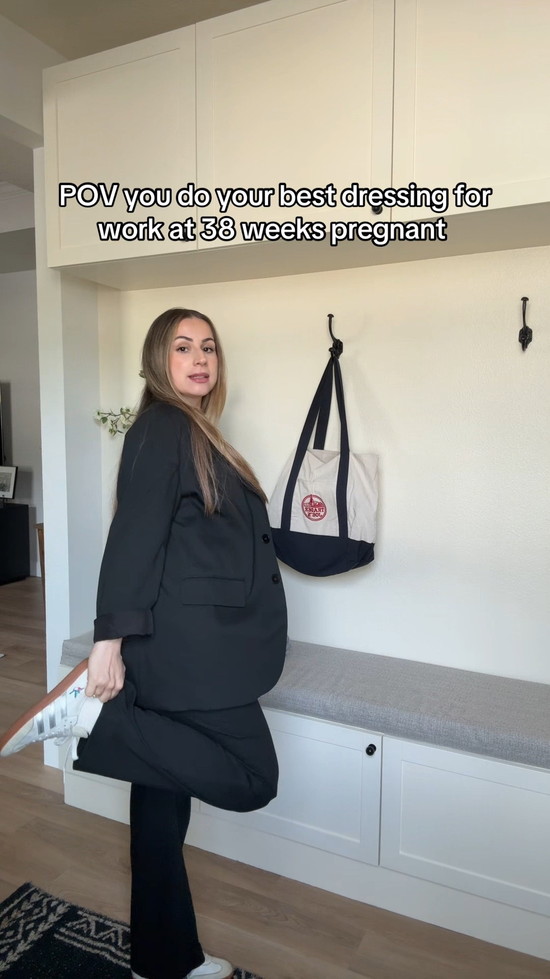 Maternity work outfit casual friday!