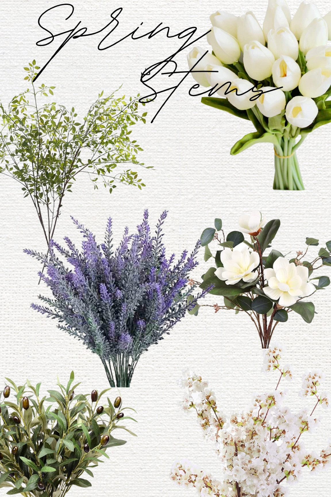 Faux spring stems
Decorate your home with some of these beautiful floral stems just in time for spring! 



#LTKhome #LTKSeasonal #LTKunder100