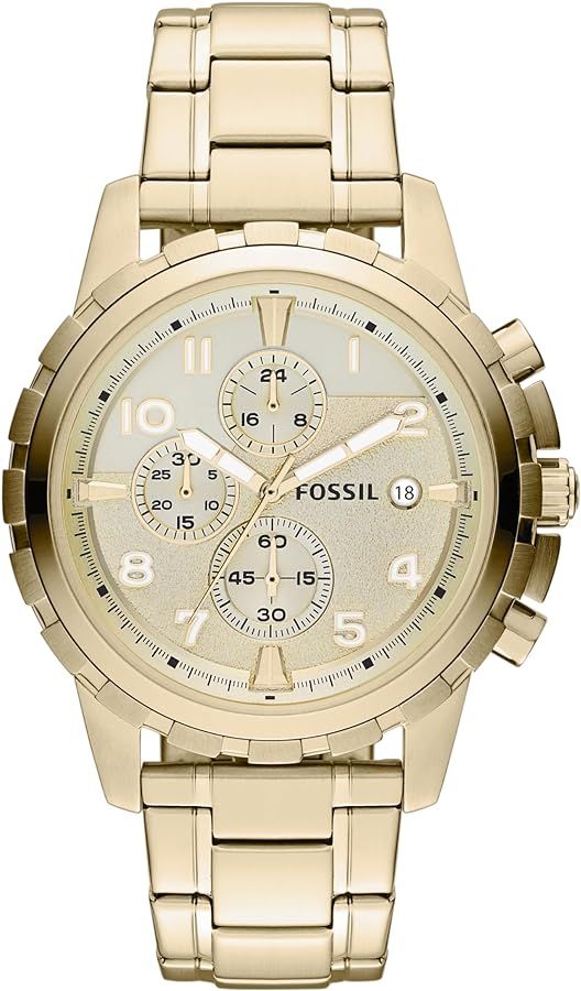 Fossil Dean Men's Dress Watch with Chronograph Display and Stainless Steel Bracelet Band | Amazon (US)