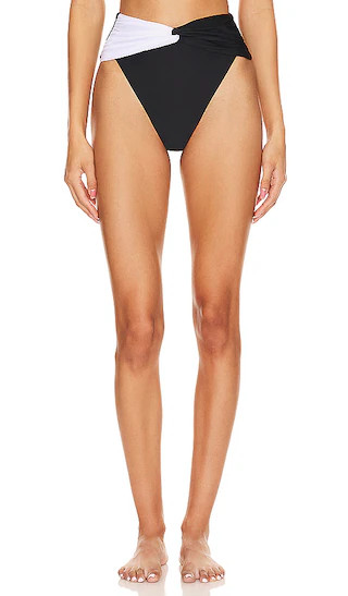 Lucci High Waist Bottom in Black & White | Revolve Clothing (Global)