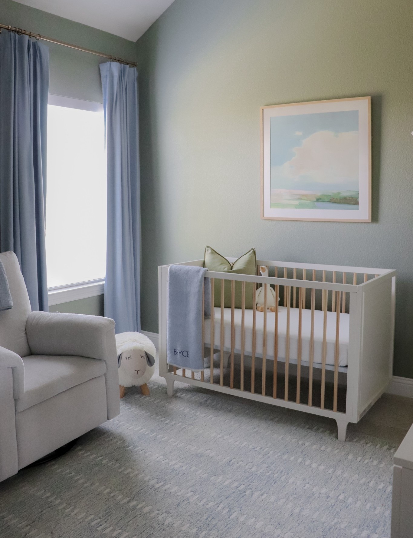 Blue and green, simple modern, Baby boy nursery 

#LTKBaby #LTKHome #LTKBump