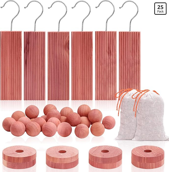 Homode Cedar Blocks for Clothes Storage, Cedar Wood Chips and Balls for Closets and Drawers, Fres... | Amazon (US)