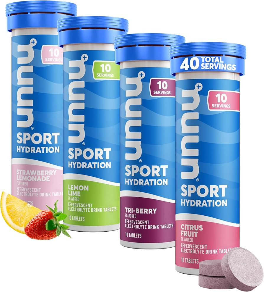 Nuun Sport Electrolyte Tablets - Dissolvable in Water, Mixed Flavors | 5 Essential Electrolytes f... | Amazon (US)